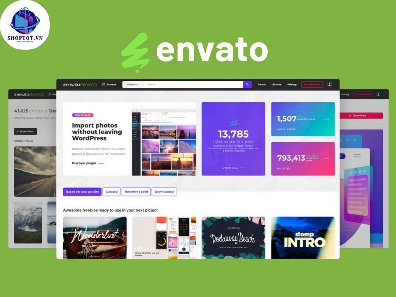 Envato Premium cung cấp nhiều tính năng vượt trội, giúp người dùng khai thác tối đa tiềm năng sáng tạo